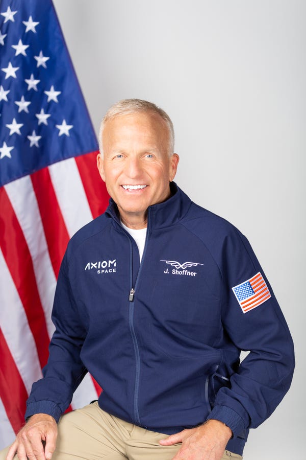 STEM advocate, entrepreneur and lifelong space enthusiast John Choffner will serve as pilot for Axiom Space's Ax-2 mission to the International Space Station (ISS) on SpaceX Dragon.  Shoffner currently lives in Knoxville, Tennessee.